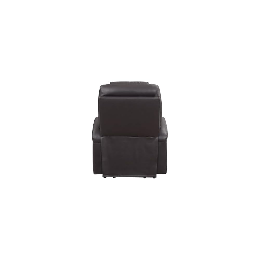 Acme Evander Upholstered Recliner with Power Lift in Brown