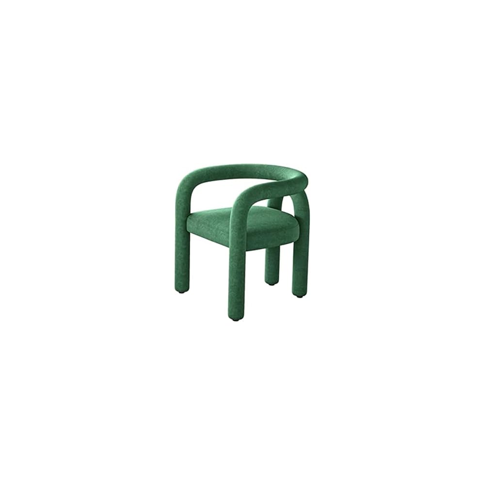 Cosmetic Chair Scandinavian Living Room Furniture Leisure Chair Reclining Dining Chair Cashmere Sofa Armchair Makeup Stool (Color : D, Size : 1 Code) (A 1 Code)