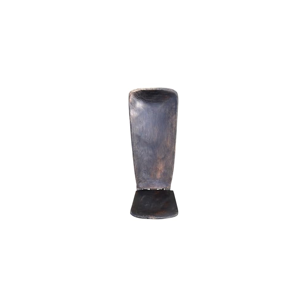 Senufo Stargazer Folding Antique Chair: Hand-Carved African Wood