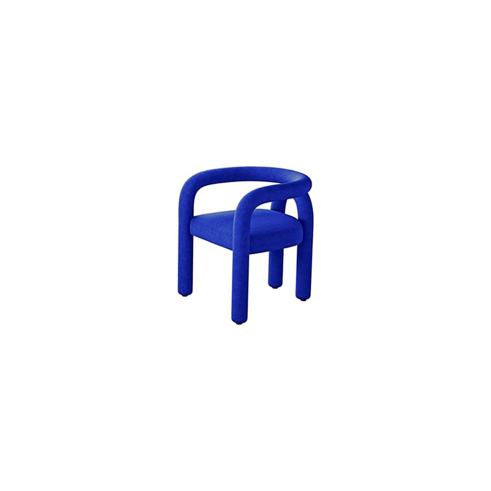 Cosmetic Chair Scandinavian Living Room Furniture Leisure Chair Reclining Dining Chair Cashmere Sofa Armchair Makeup Stool (Color : D, Size : 1 Code) (A 1 Code)