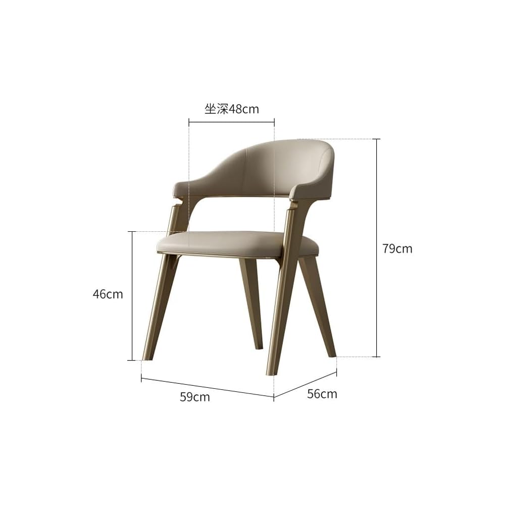 Dining Chairs Armrest Comfortable Dressing Table Chair Soft Backrest Furniture Living Room