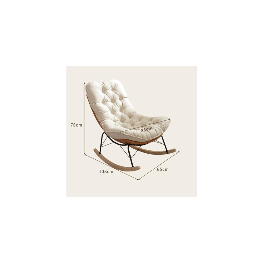 Living Room Rocking Chair Balcony Easy Chair Home Leisure Adult Recliner Single Sofa Chair