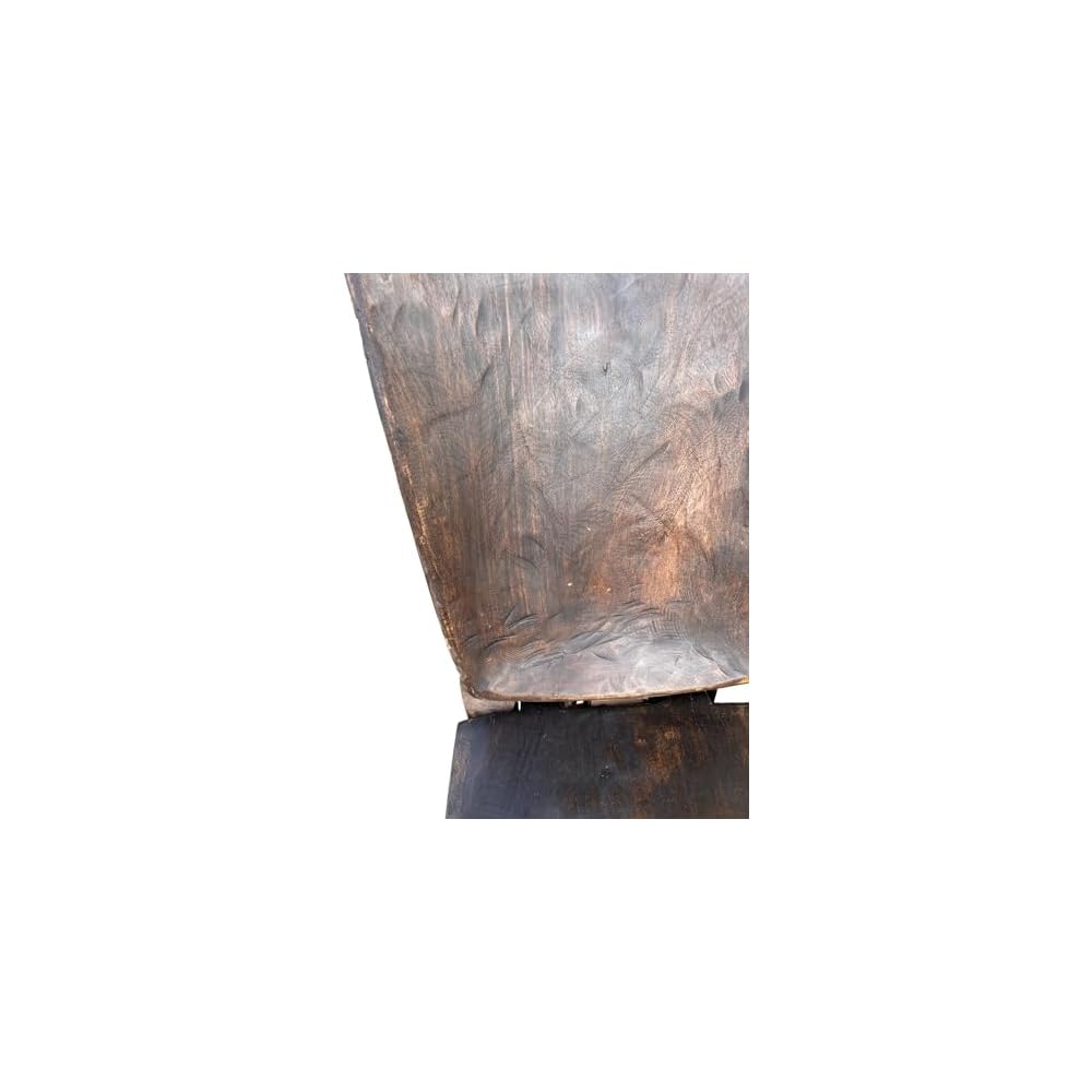 Senufo Stargazer Folding Antique Chair: Hand-Carved African Wood