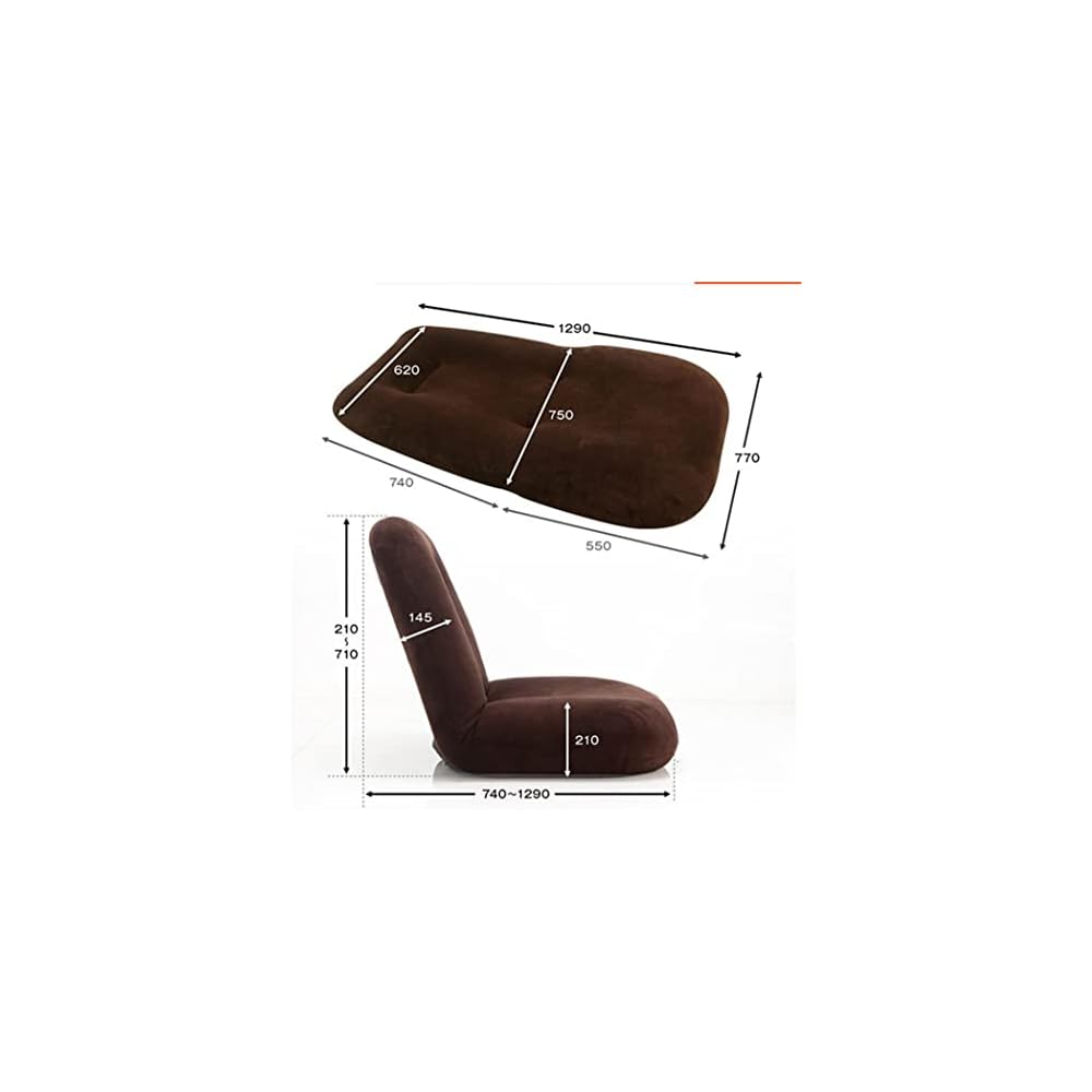 Floor Chair Folding Adjustable Sofa Furniture Bedroom Living Room Playroom Balcony Gaming