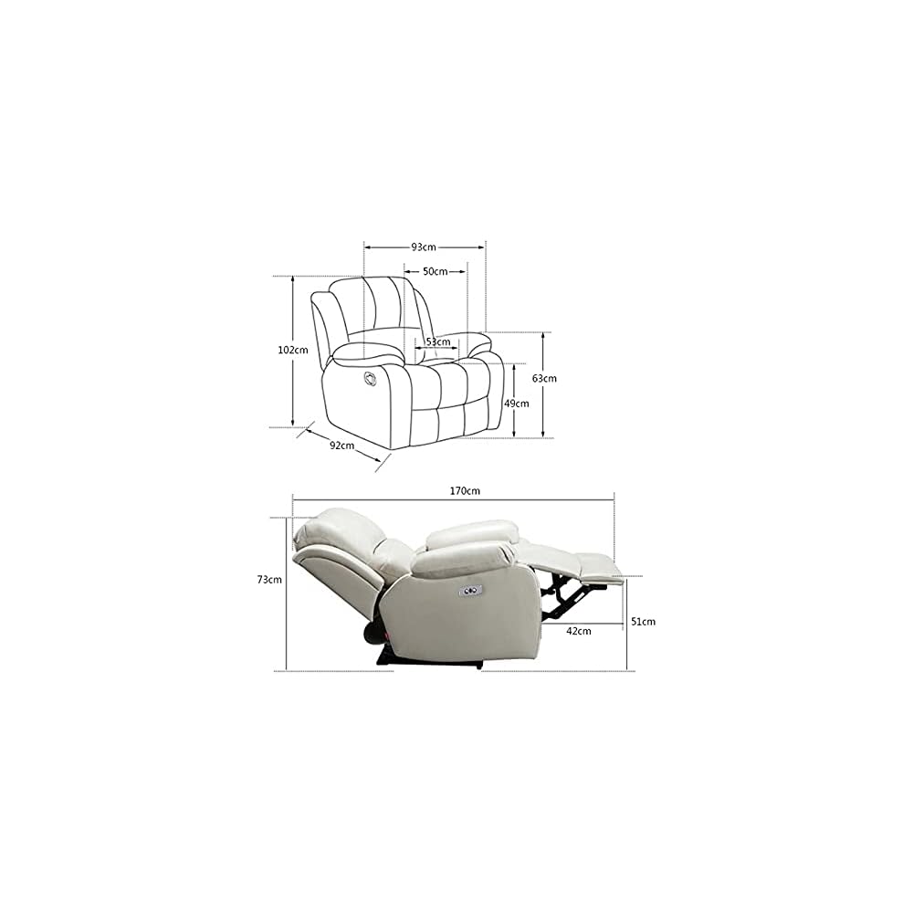 Power Lift Chair Recliner for Elderly Home Theater Seating,Adjustable Single Massage Recliner Sofa with Thicken Widen Armrest Pad with Side Pocket USB Port