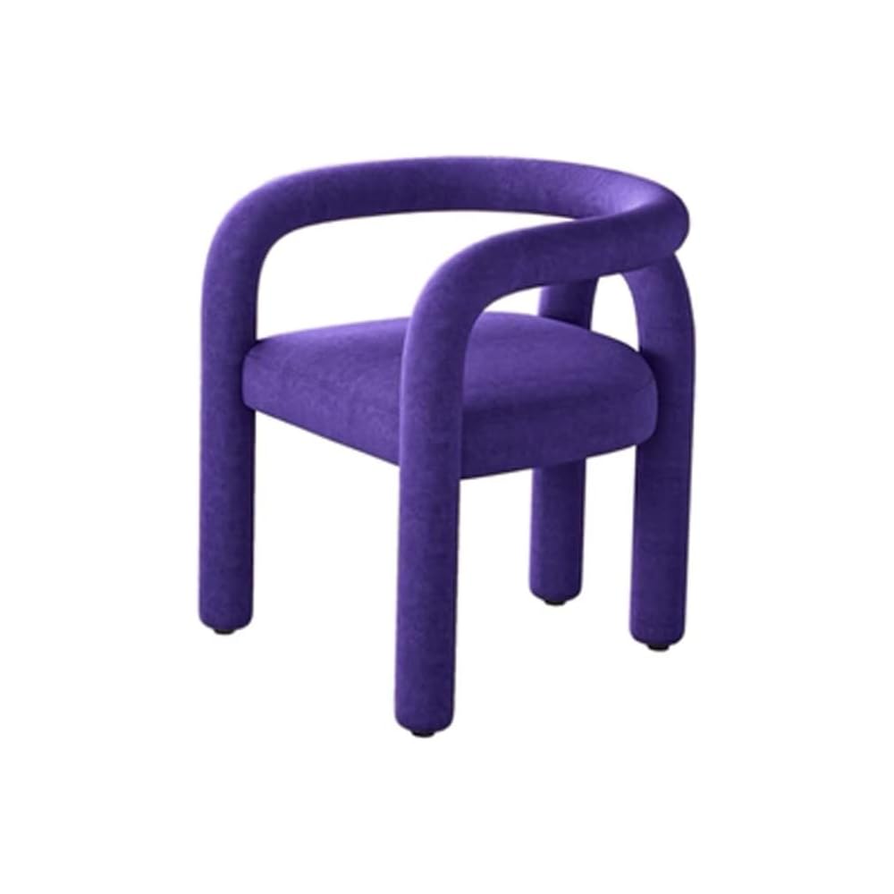 Cosmetic Chair Scandinavian Living Room Furniture Leisure Chair Reclining Dining Chair Cashmere Sofa Armchair Makeup Stool (Color : D, Size : 1 Code) (A 1 Code)