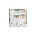 AFI, Columbia Bunk Bed Full Over Full with Raised Panel Bed Drawers, White