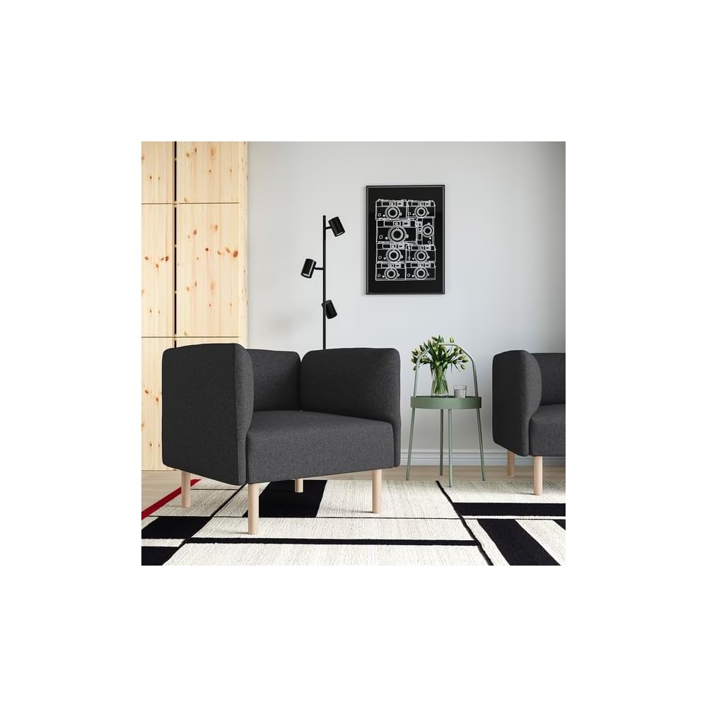 ProTuning LILLEHEM Armchair, Gunnared/dark grey wood