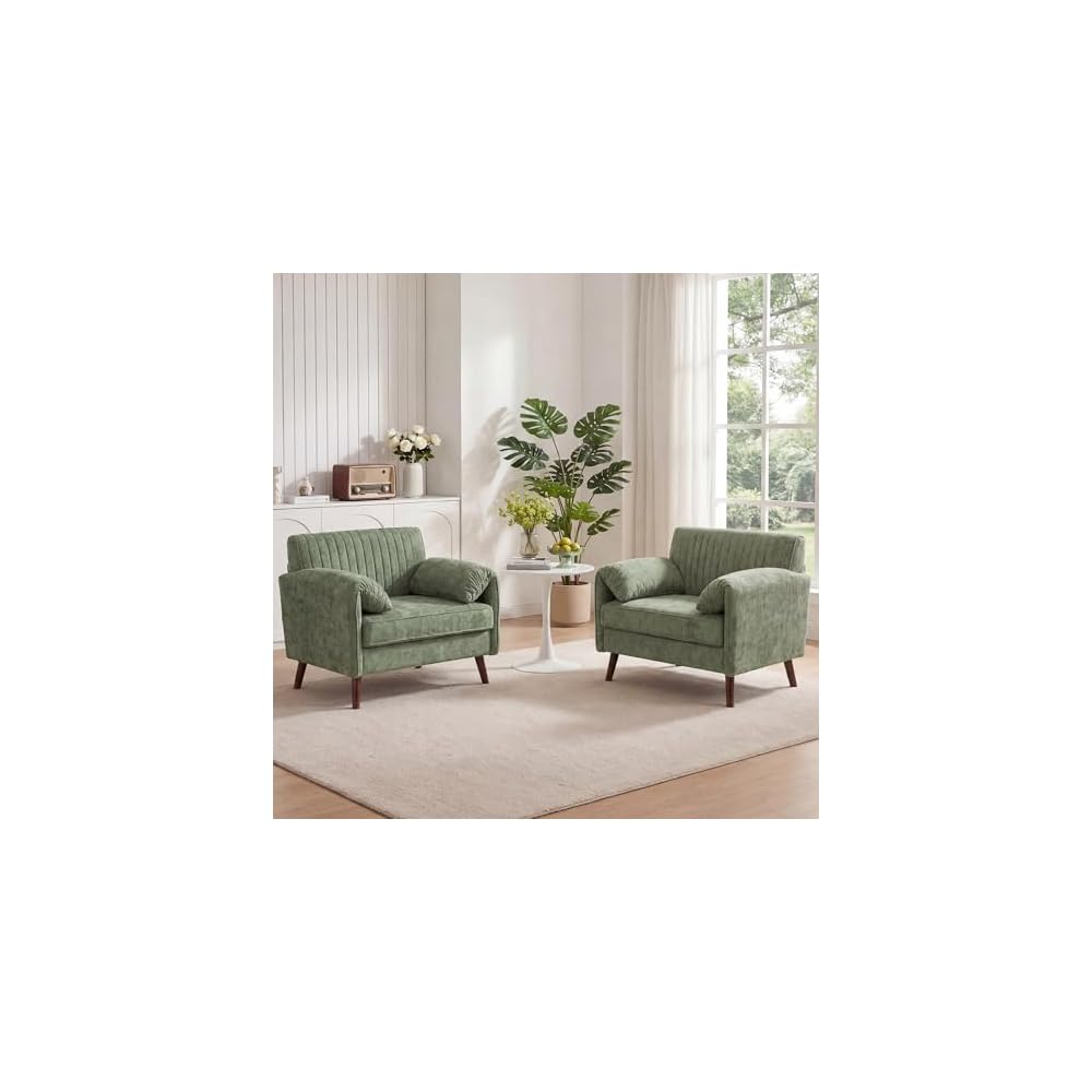Modern Oversized Accent Reading Chair for Living Room, 43", Chenille, Beige