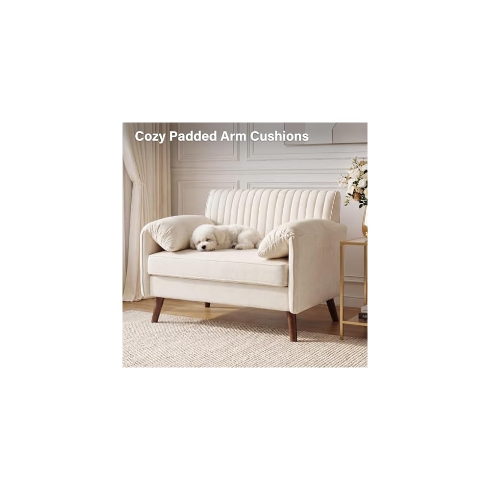 Modern Oversized Accent Reading Chair for Living Room, 43", Chenille, Beige