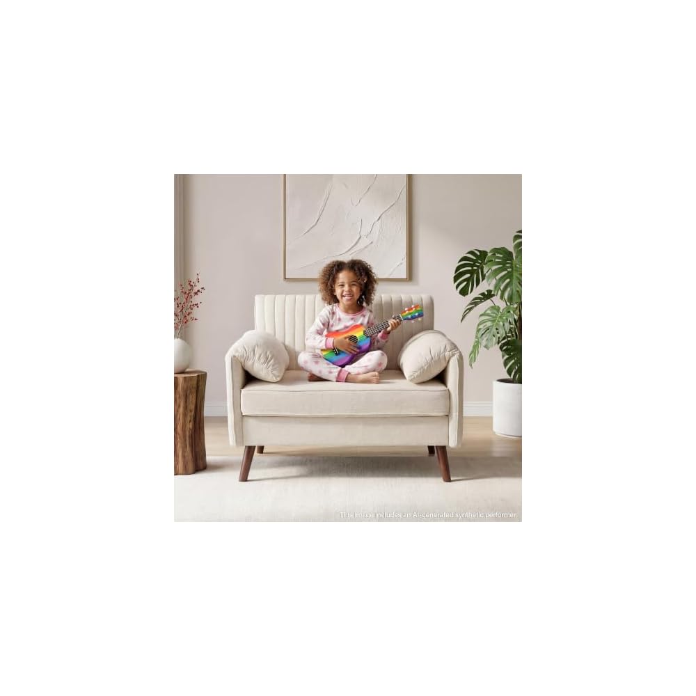 Modern Oversized Accent Reading Chair for Living Room, 43", Chenille, Beige