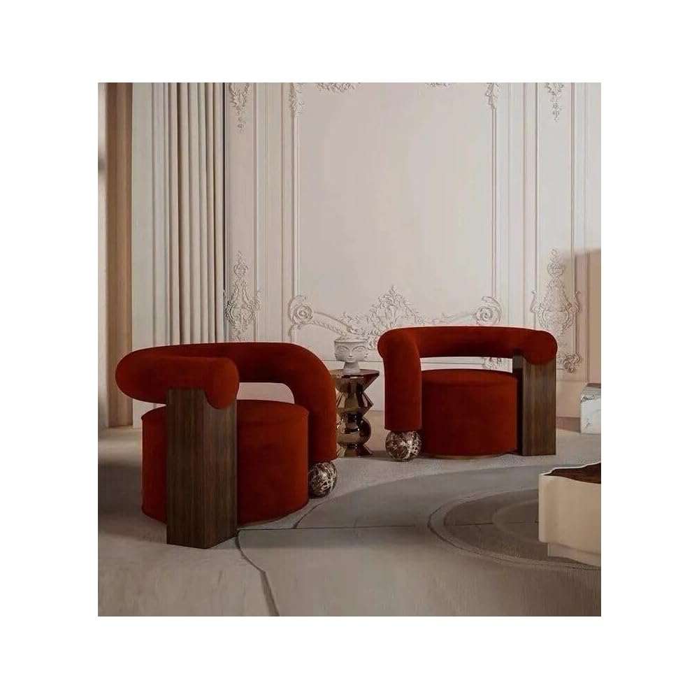 Elegant Minimalist Tiger Velvet Lounge Chair – L-Shaped Sofa for Modern Living Buff