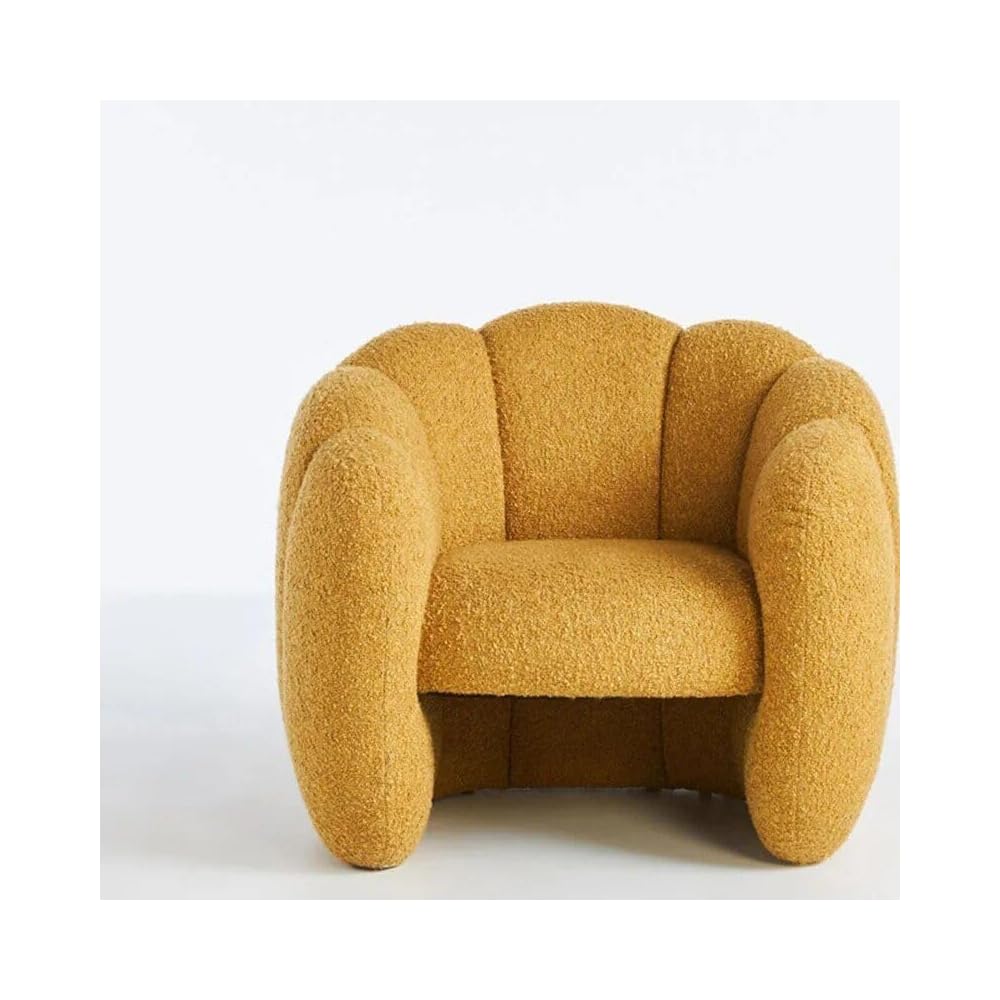 Luxurious Velvet Recliner – Modern Single Seating Sofa Chair White