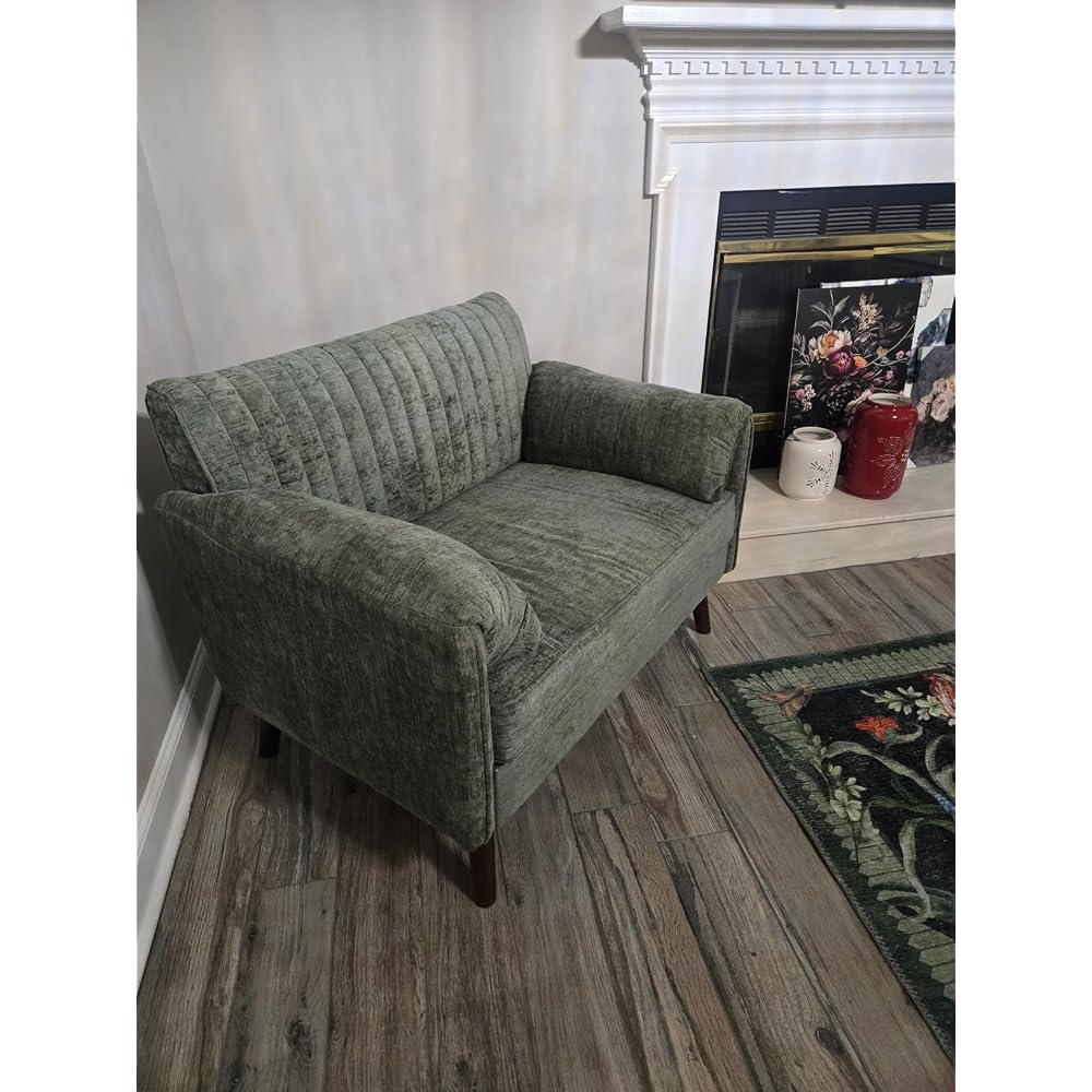 Modern Oversized Accent Reading Chair for Living Room, 43", Chenille, Beige