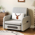 34.6" Pull Out Sofa Bed, Futon Sleeper Couch with Trundle