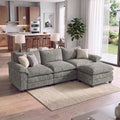 Homall 118.9" L Shaped Cloud Couch, Modular Sectional Sofa for Living Room