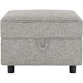 Ottoman Module for Modular Sectional Sofa, Storage Ottoman Footrest and Seat Cube for Living Room,Grey
